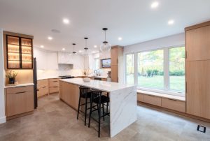 CE-Kitchen-Gallery31 A modern kitchen with wooden cabinets.