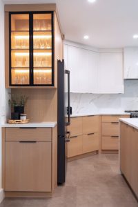 CE-Kitchen-Gallery32 A closer look of a modern kitchen with wooden side cabinets.