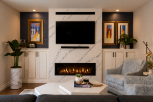 Contemporary Wall Unit and FIreplace